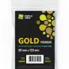Sleeves GOLD PREMIUM 80 x 120 mm (Blue Core)-0