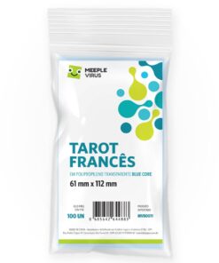 Sleeves TAROT FRANCES 61x 112mm (Blue Core)-0