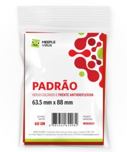 Sleeves PADRÃO VERMELHO 63.5 x 88mm-0