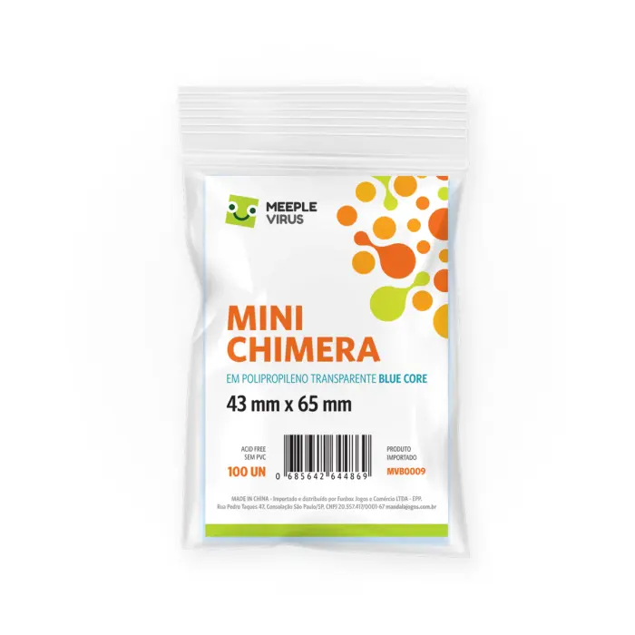 Sleeves Mini Chimera Blue Core (43x65mm)